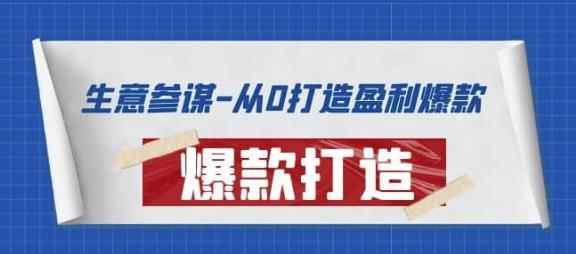 从0打造盈利爆款：手把手教您打造爆款的多种玩法